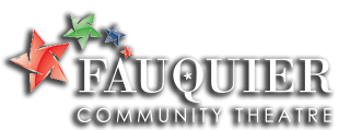 Four stars loop around the words "Fauquier Community Theatre" in a serif font